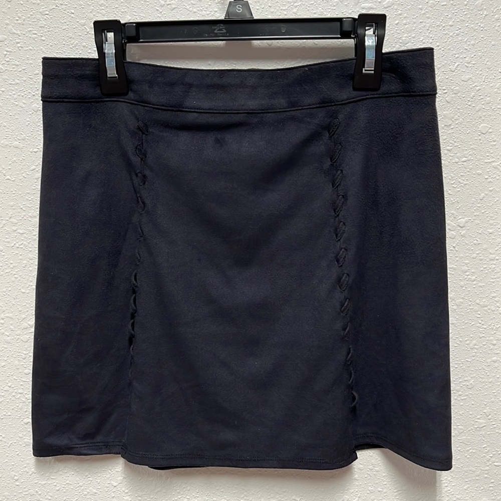 Black Suede skirt